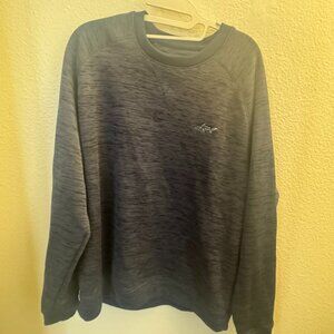 Greg Norman Sweater Mens Blue Knit Crew Neck Pullover Long Large